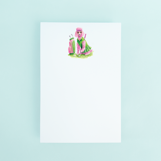 Golf Poodle Notepad