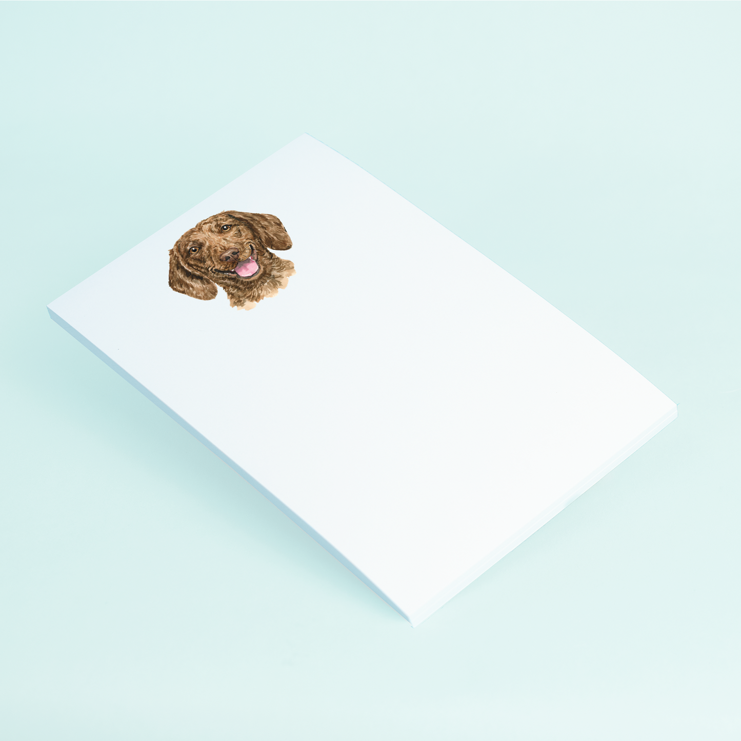 Brown Dachshund Portrait Notepad