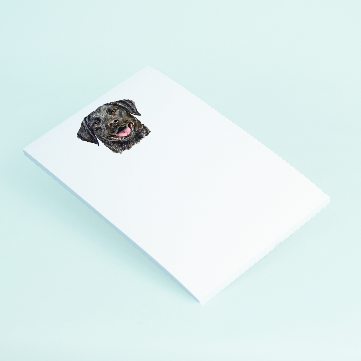 Black Lab Portrait Notepad