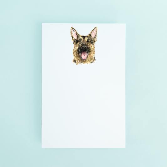 German Shepard Portrait Notepad