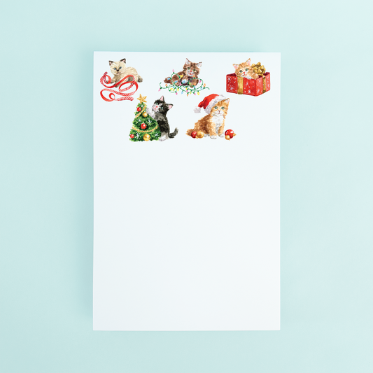 Holiday Kittens Notepad