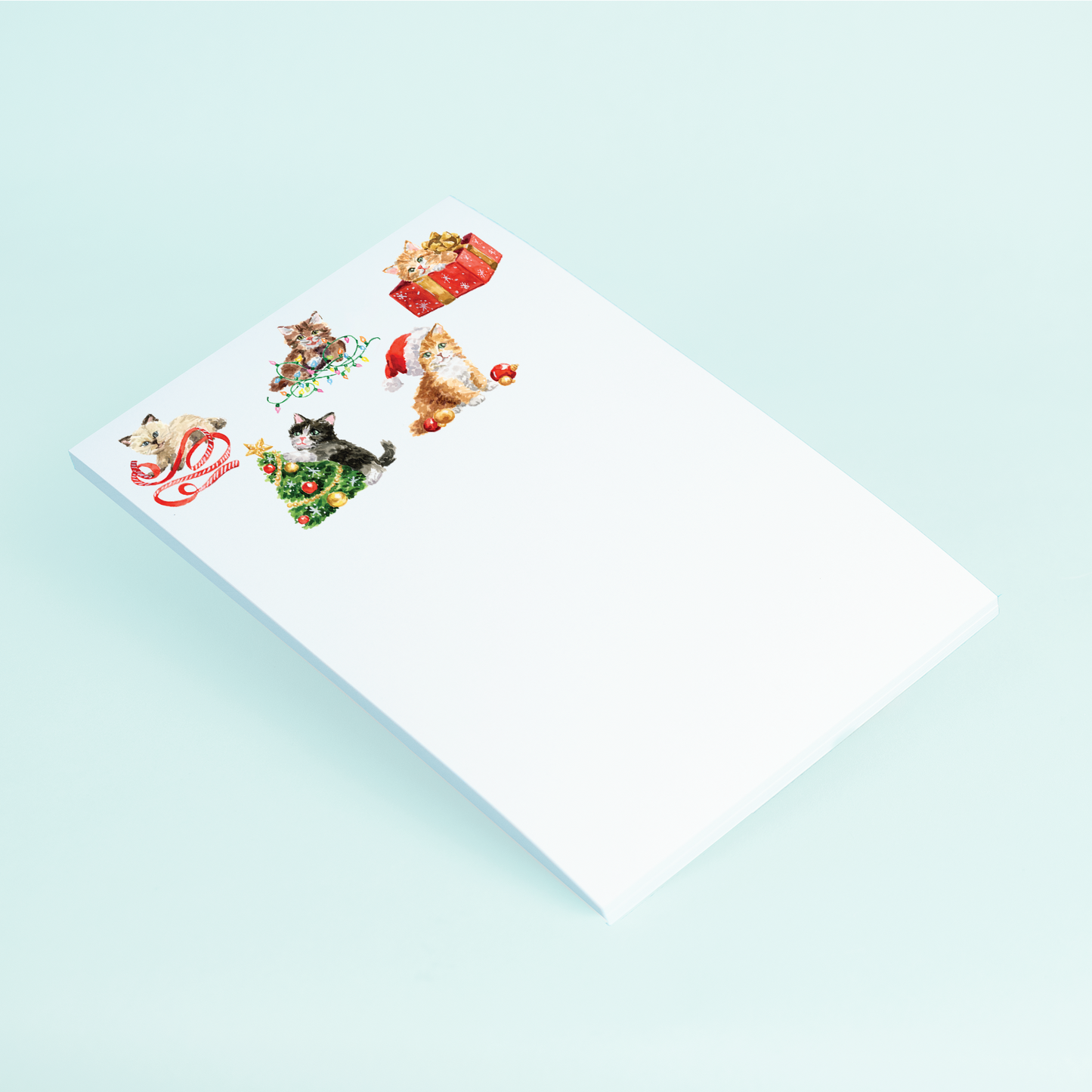 Holiday Kittens Notepad