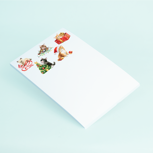 Holiday Kittens Notepad