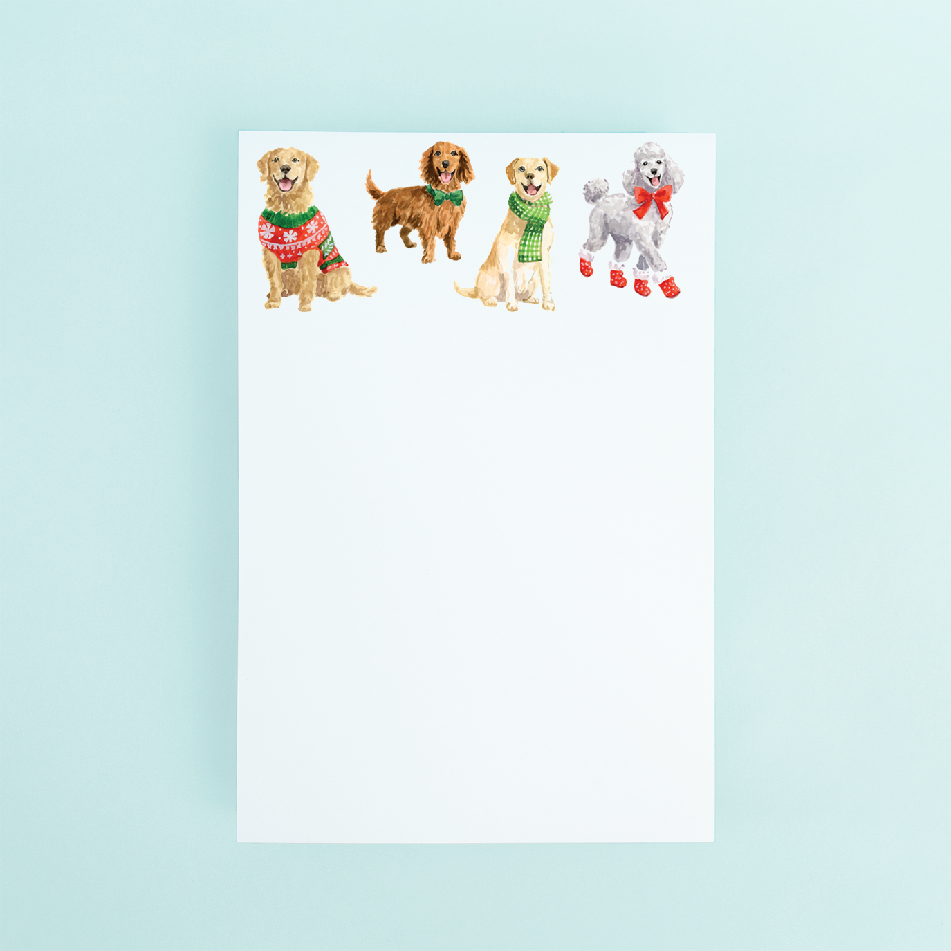 Holiday Dogs Notepad