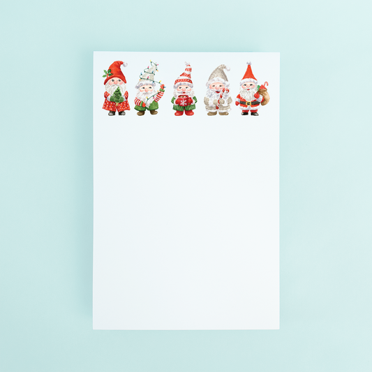 Holiday Gnomes Notepad
