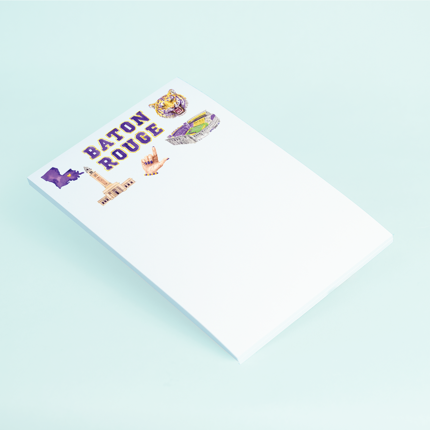Baton Rouge Pattern Notepad