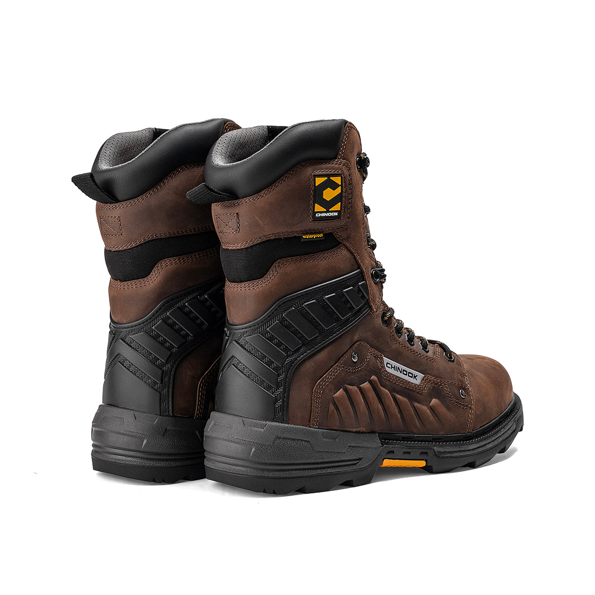 Scorpion 9” Plain Toe Waterproof Work Boot – Brown