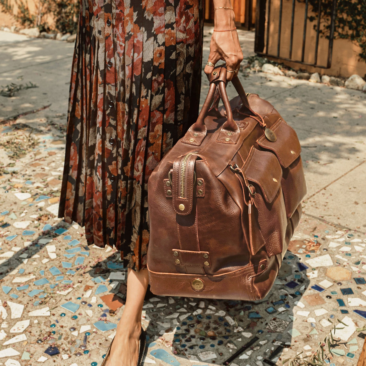 Leather Travel Duffle