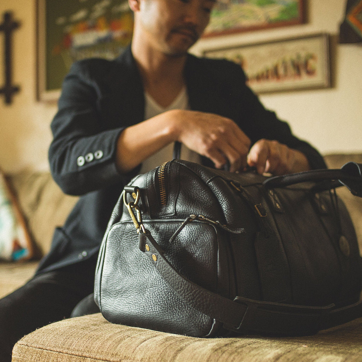 Leather Atticus Shoe Duffle