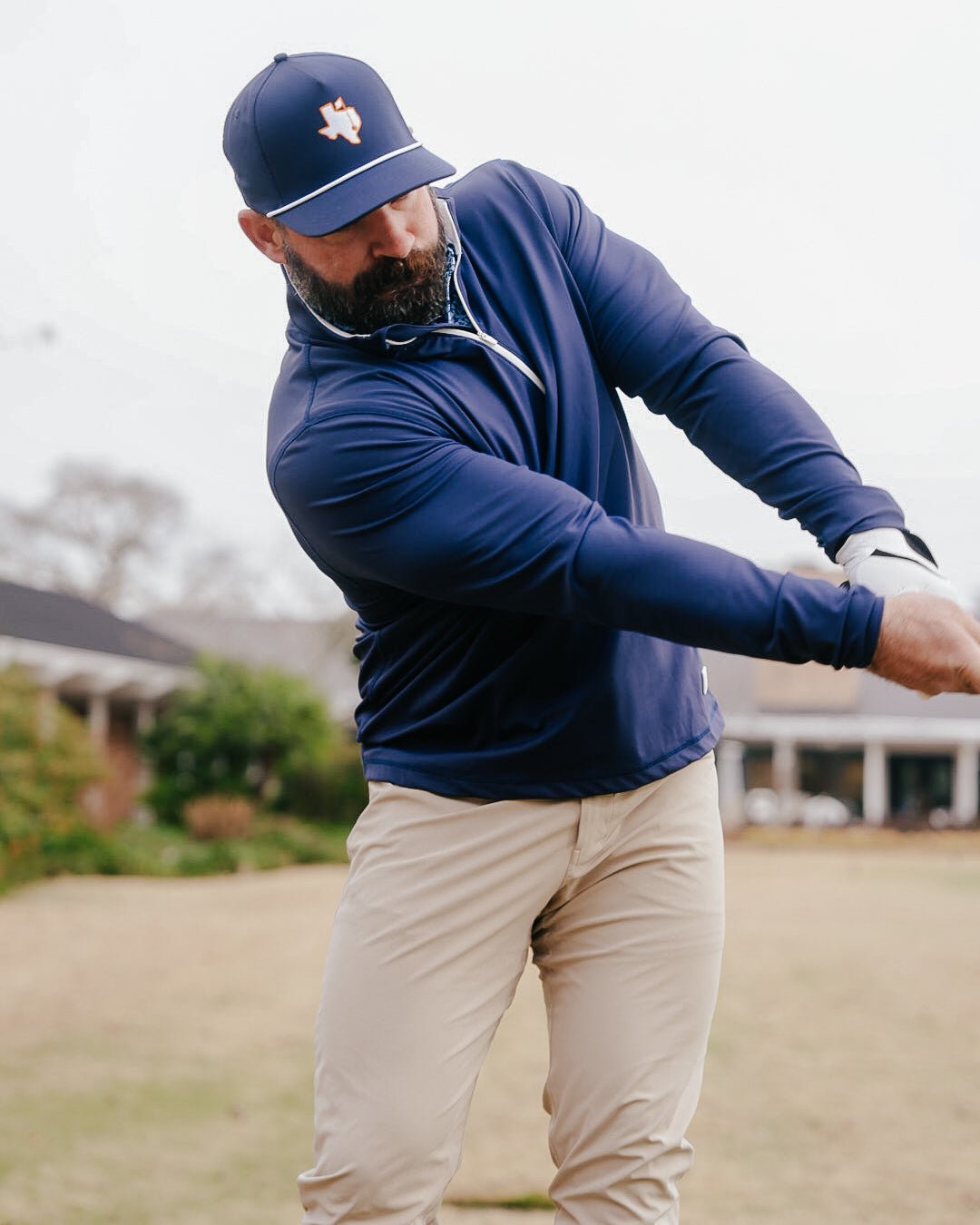 Navy Golf Quarter Zip