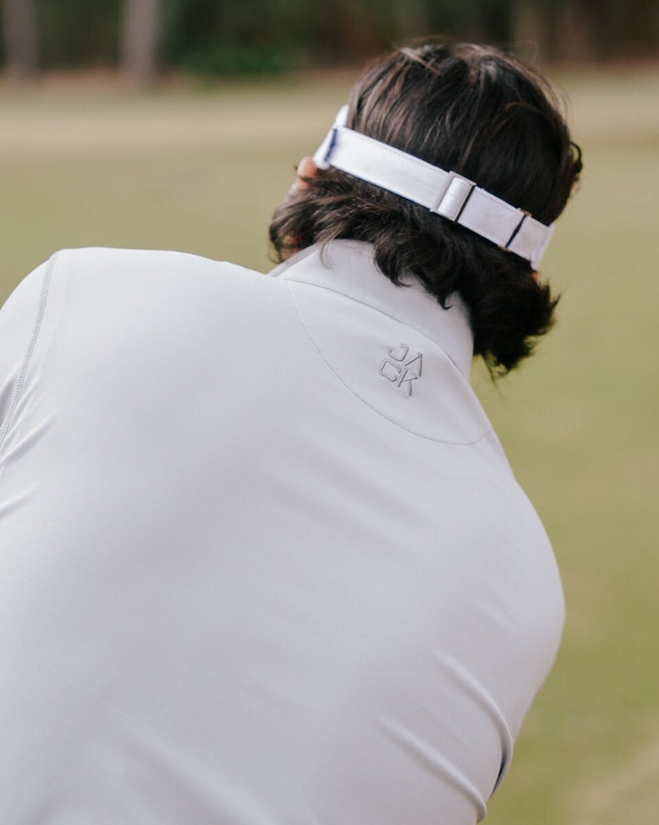 Smoke Gray Golf Quarter Zip