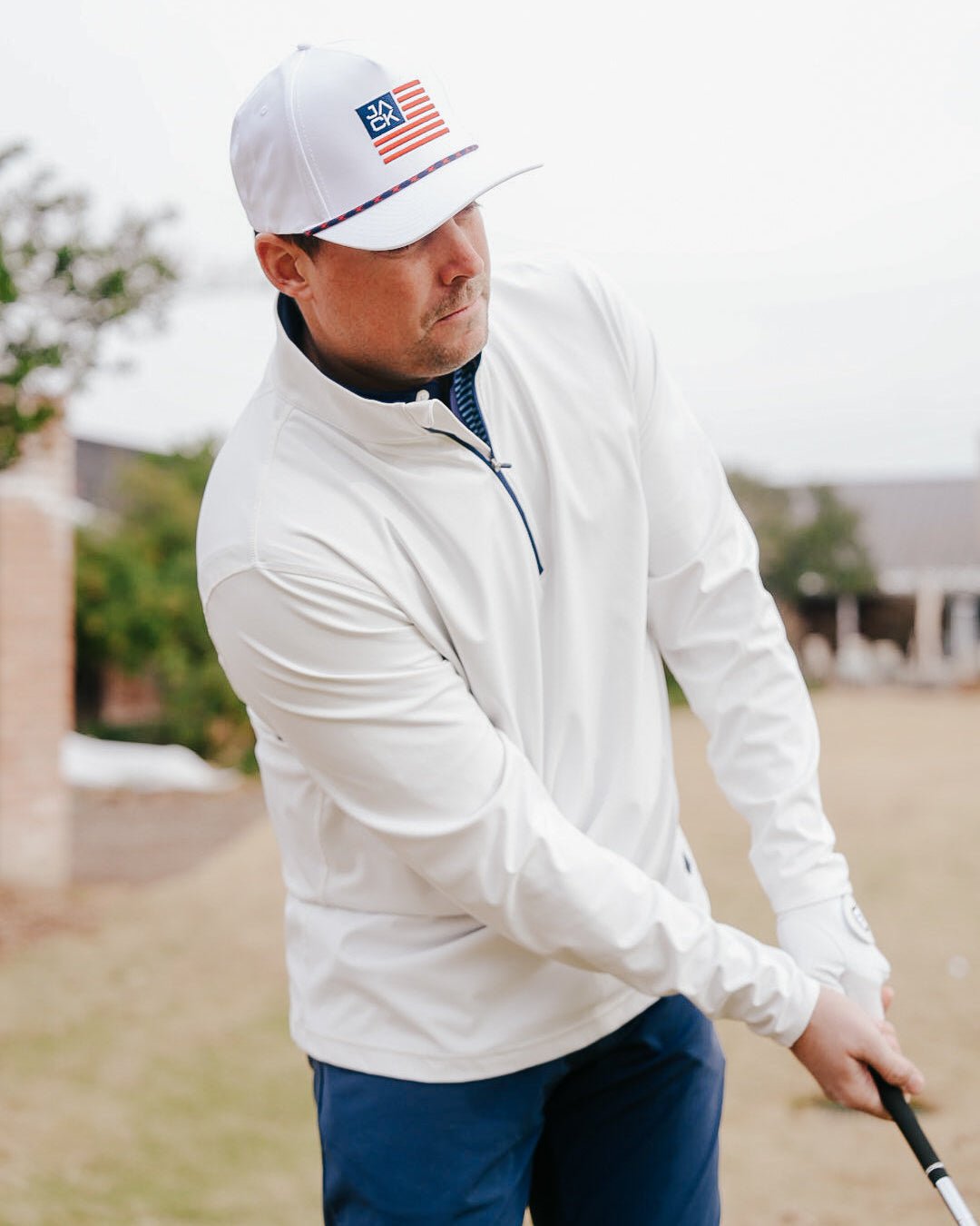 Glacier White Golf Quarter Zip