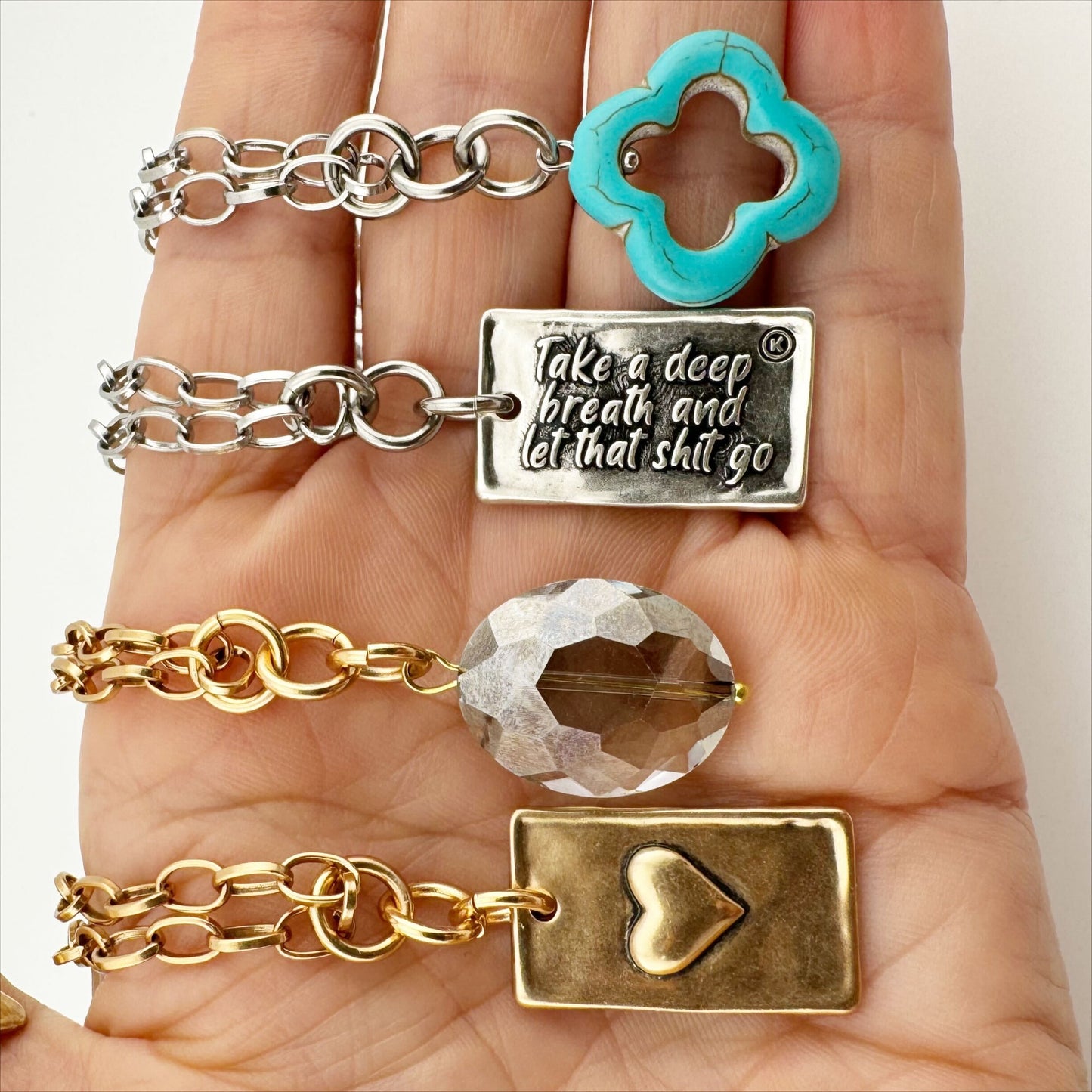 Take a Deep Breath and Let That Sh*t Go Original Lite Necklace