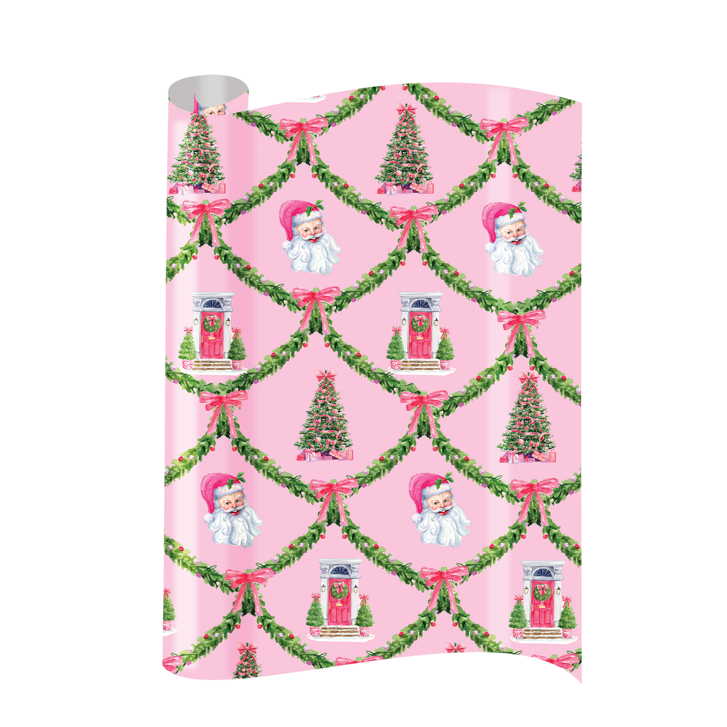Pink Garland Gift Wrap