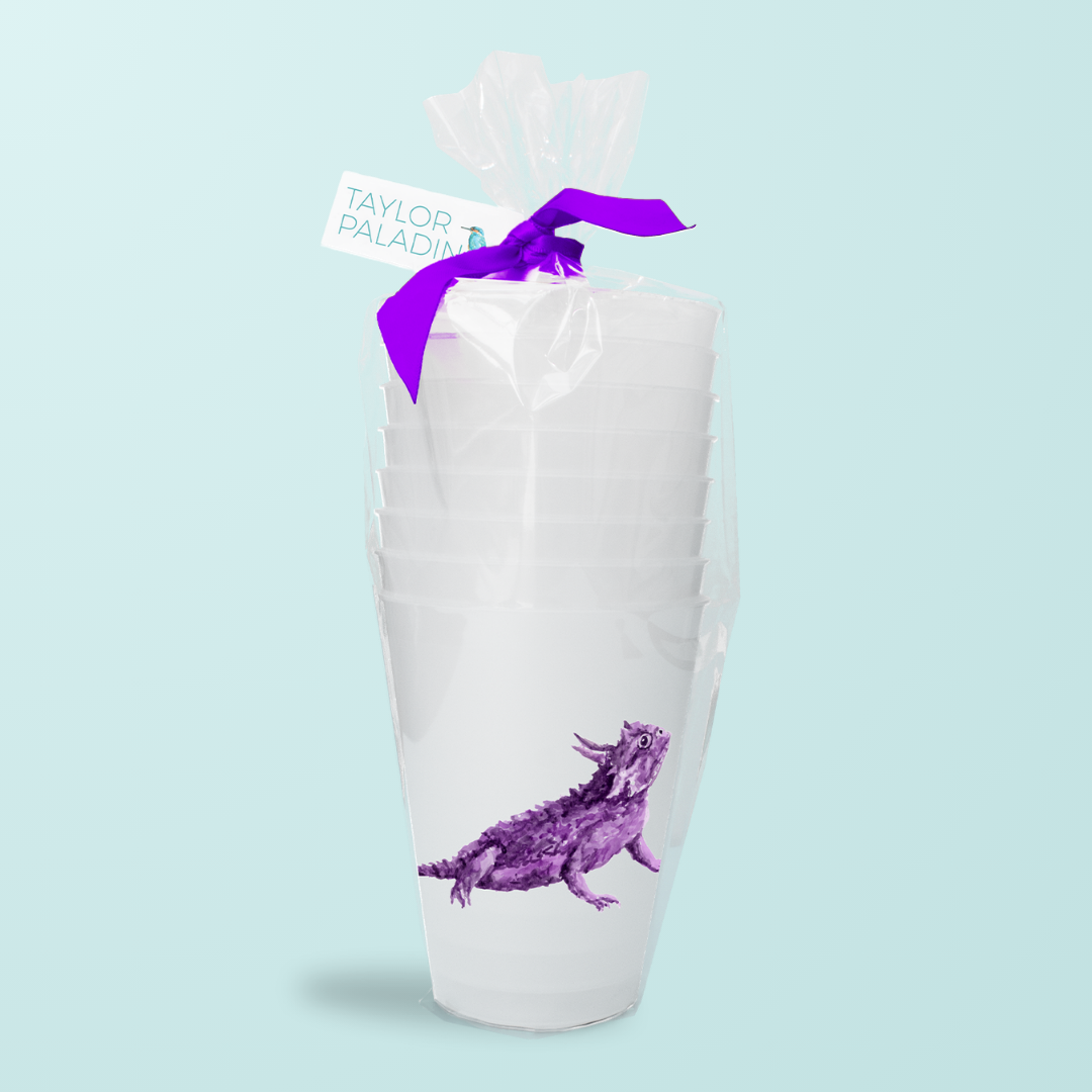 Purple Horned Frog Cups