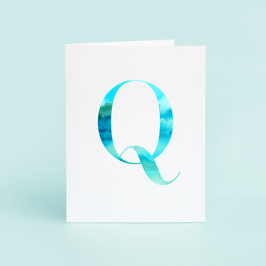 Q Folded Card