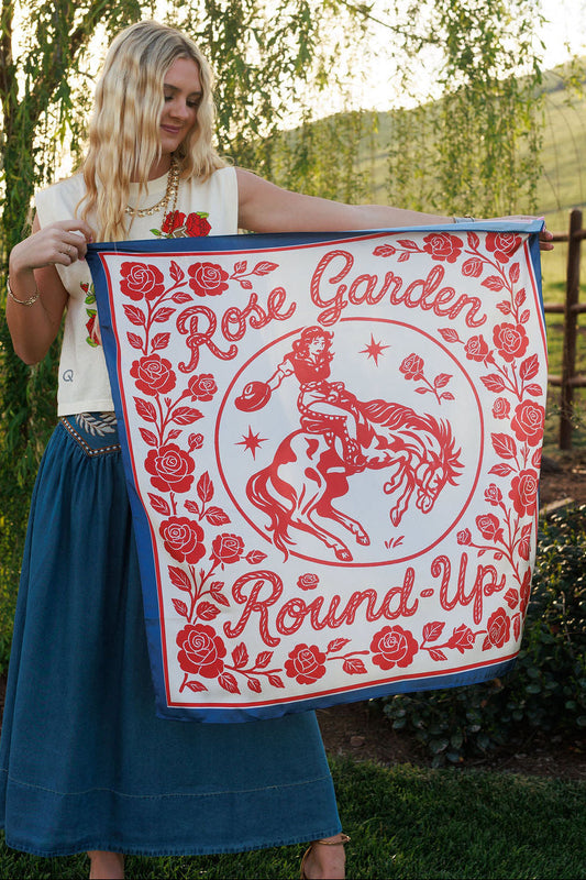 Rose Garden Round Up Wild Rag