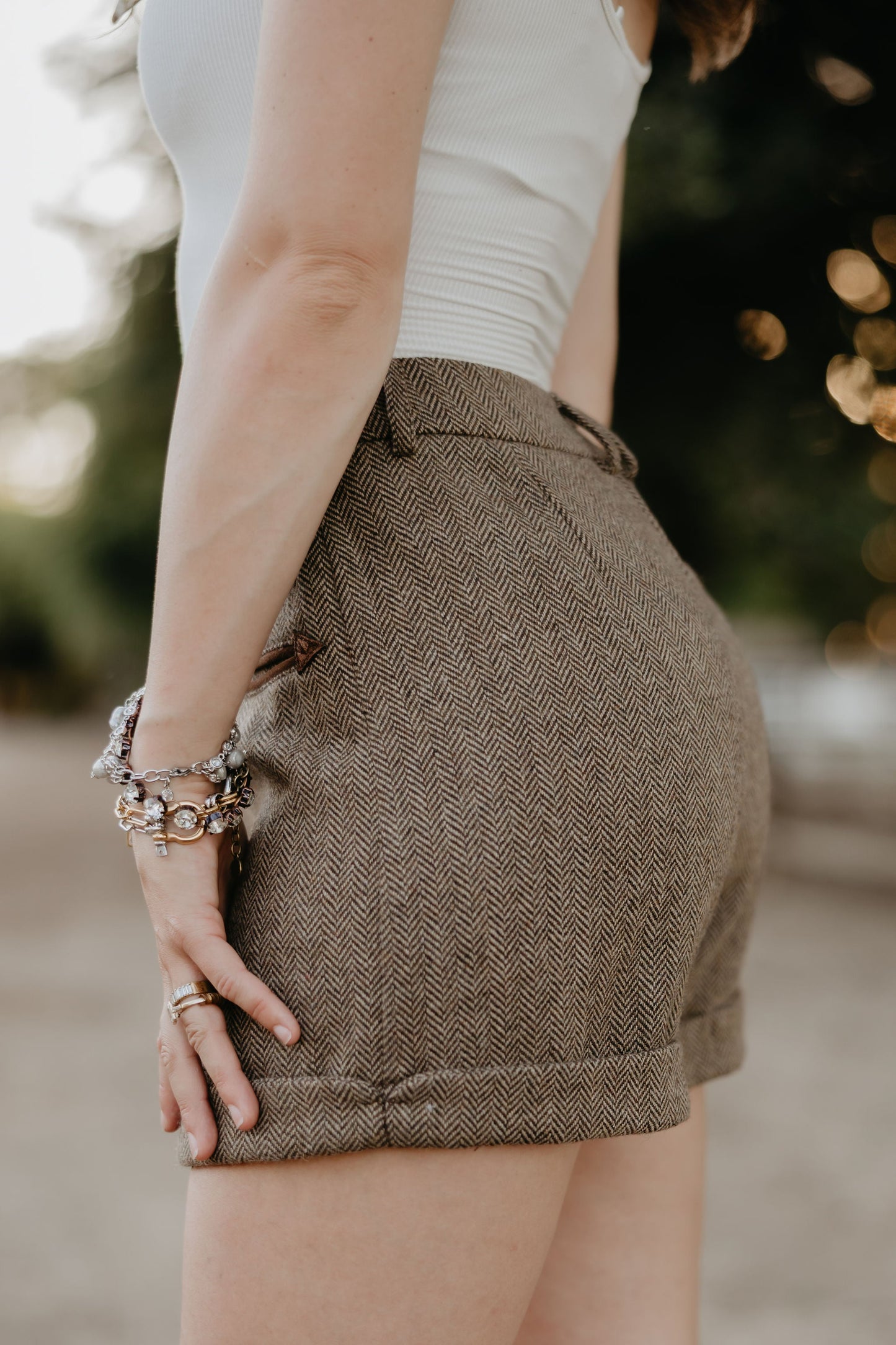 Holman Herringbone Shorts