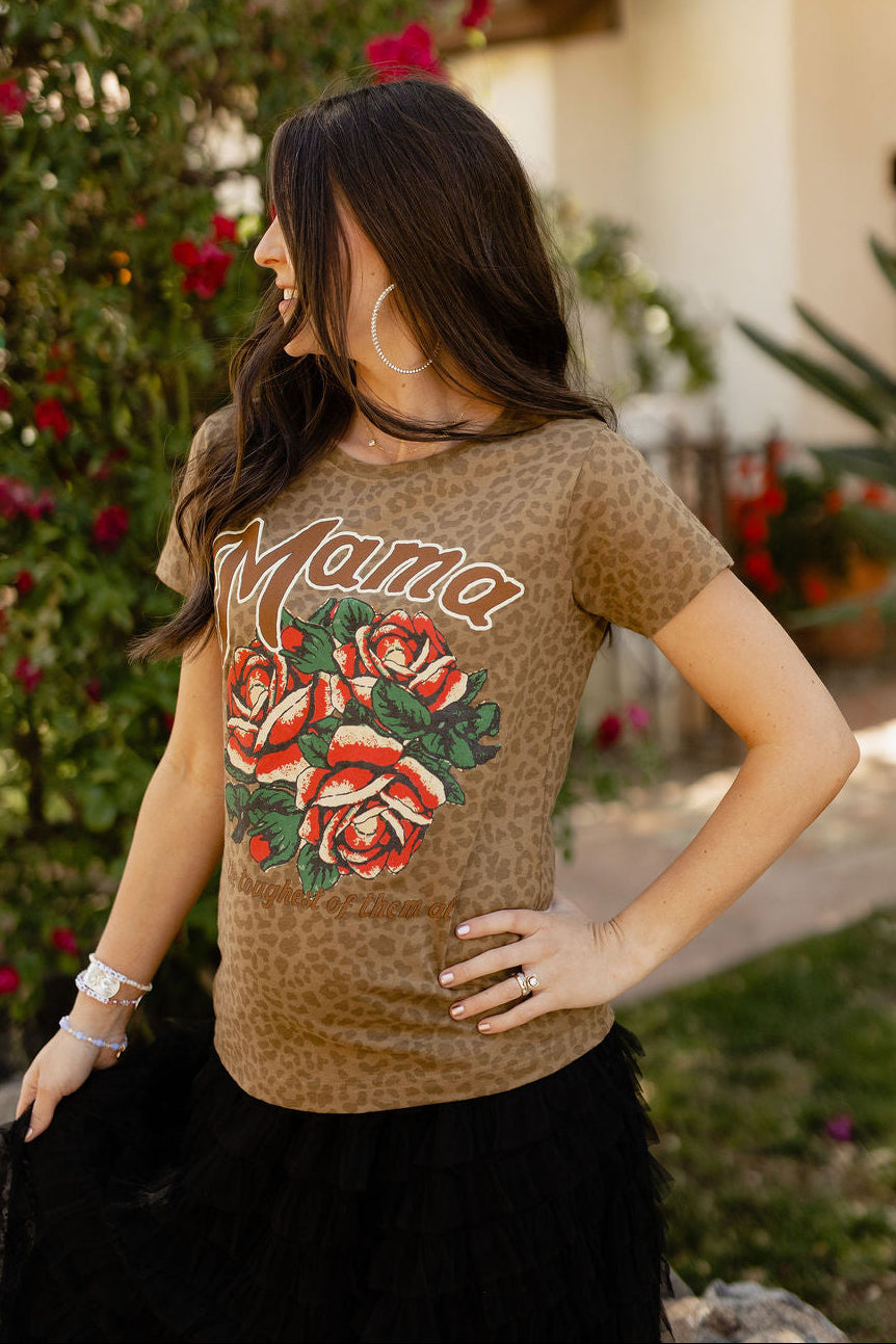 Mama Is The Toughest Leopard Tee