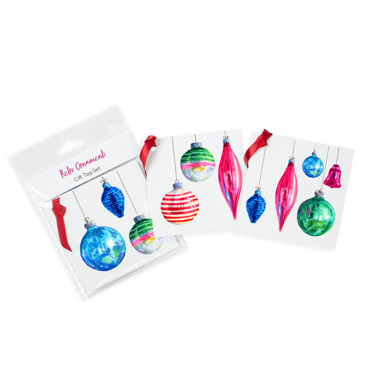 Retro Ornaments Gift Tags Assortment