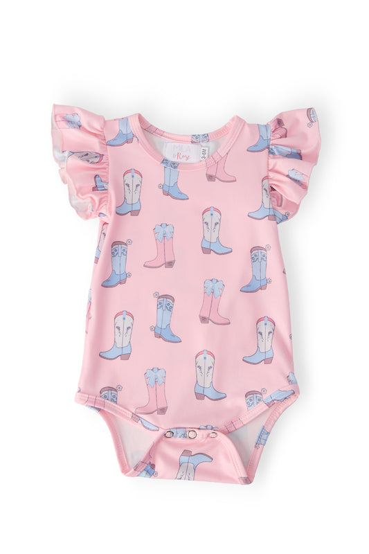 Ribbons & Rodeos S/S Flutter Bodysuit