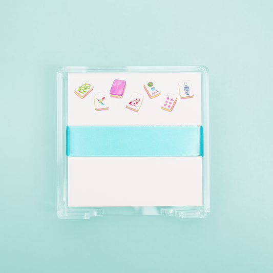 Large Mahjong Tiles Desk Set