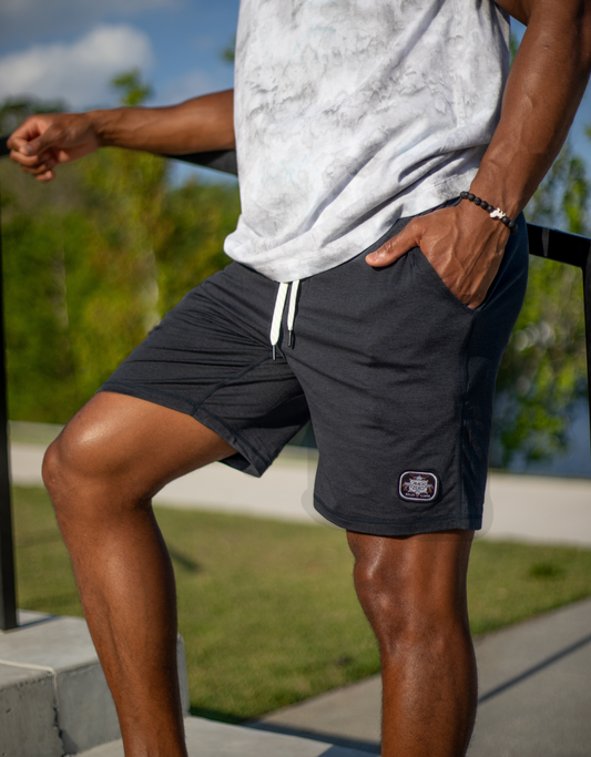 MACH ZERO LOUNGE SHORTS - BLACK