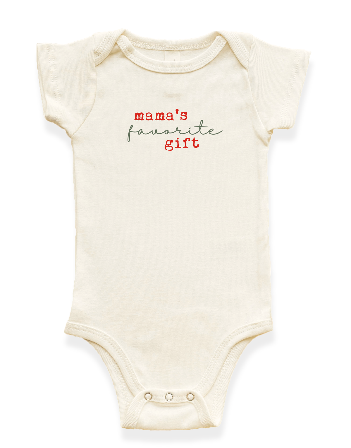 Mama's Favorite Gift Organic Baby Bodysuit