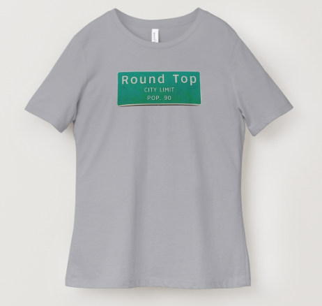 Round Top Texas Sign T-Shirt - Gray