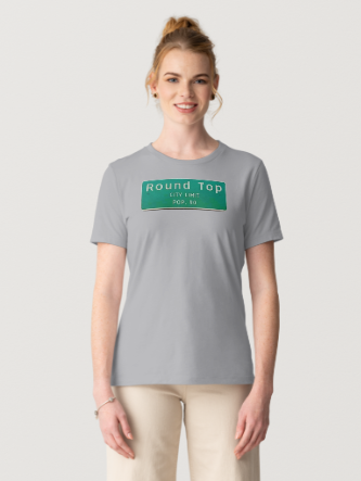 Round Top Texas Sign T-Shirt - Gray