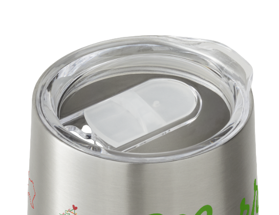 Merry Texmas Wine Tumbler - Silver