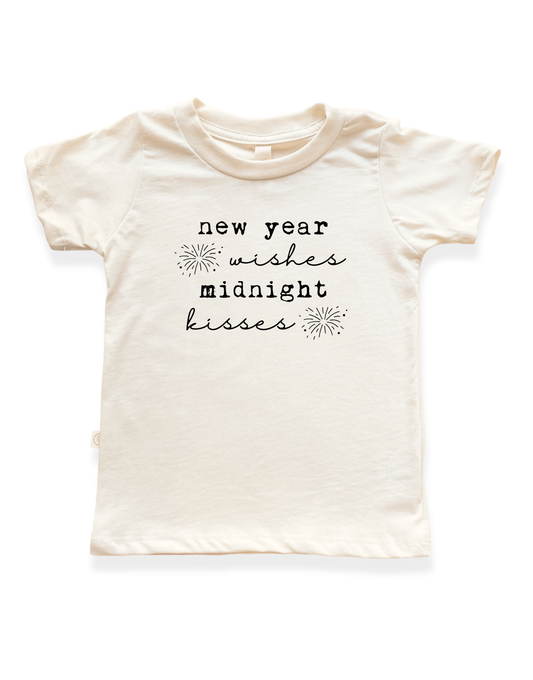 New Year Wishes Organic Kids T-Shirt