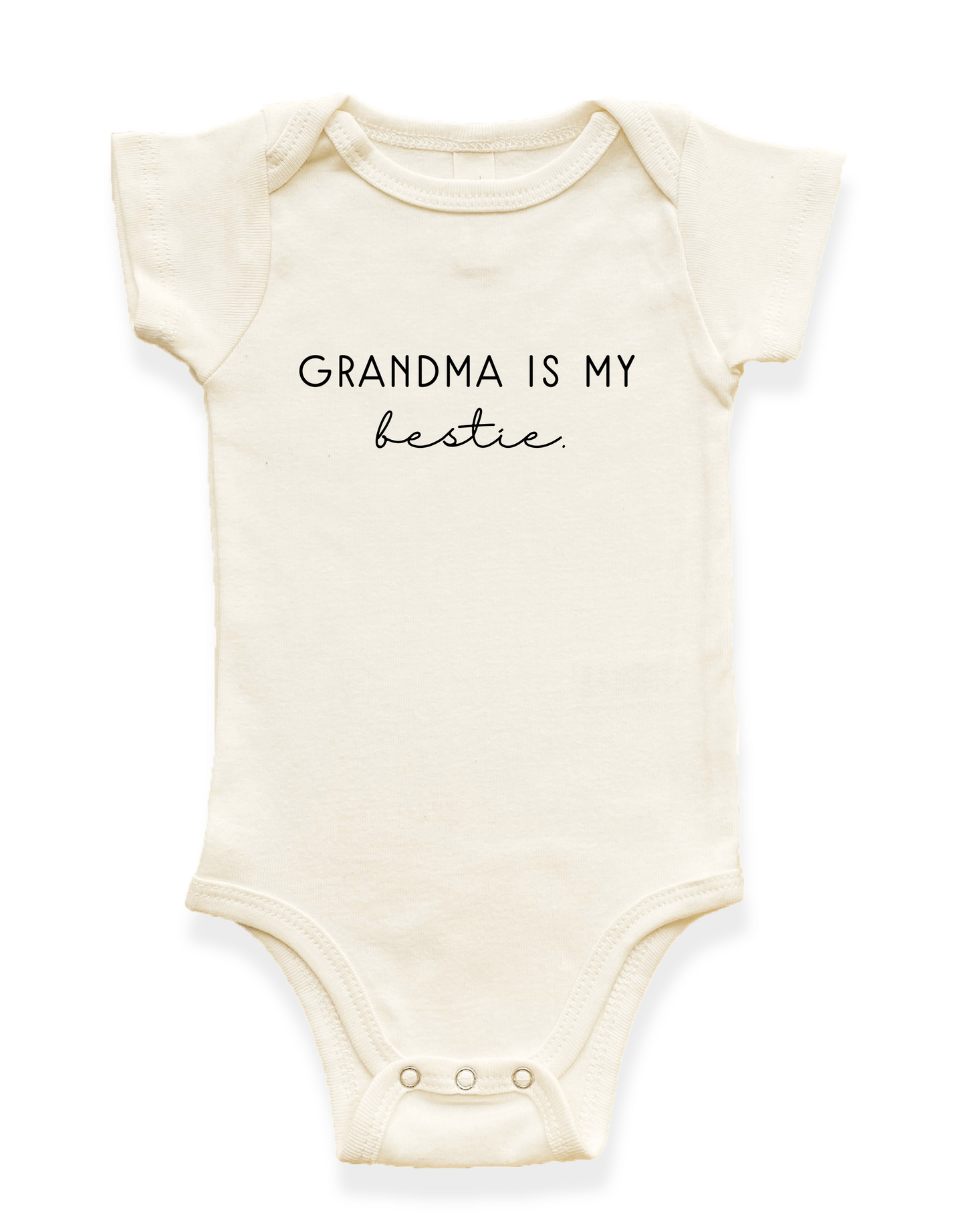 Grandma is my Bestie Organic Baby Bodysuit