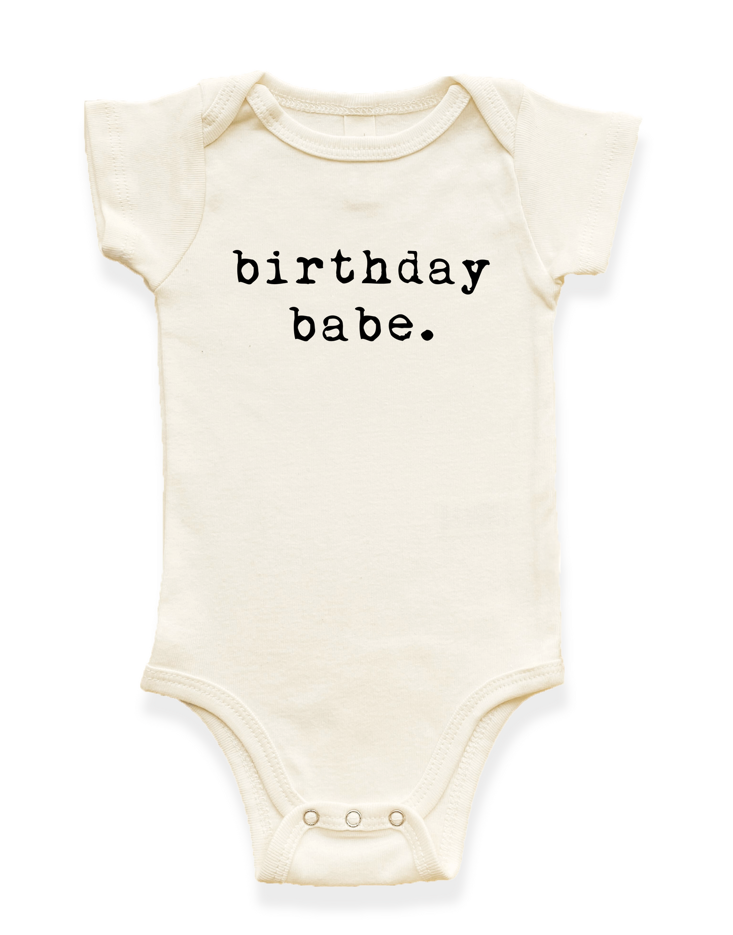 Birthday Babe Organic Baby Bodysuit