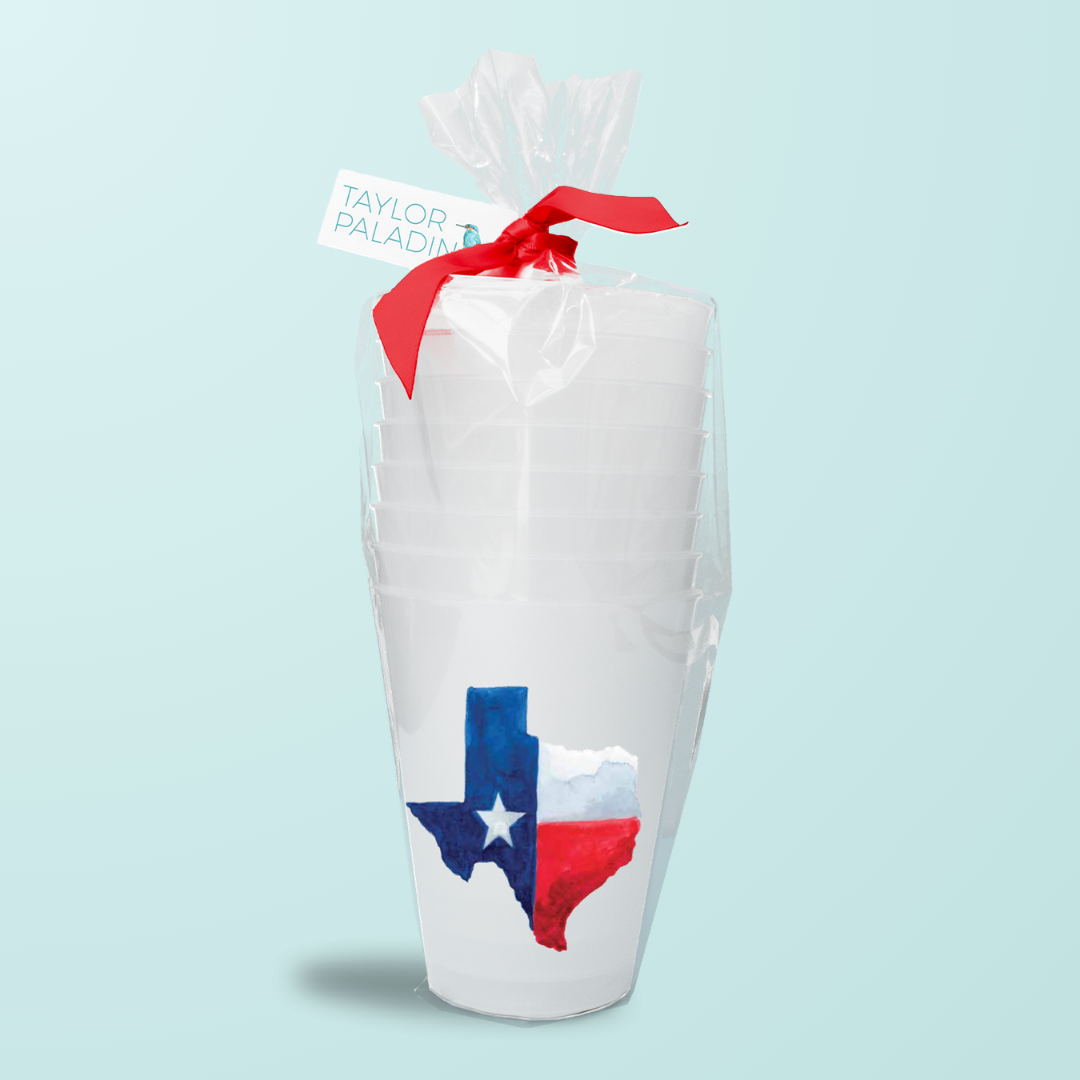 State of Texas Frosted Cups