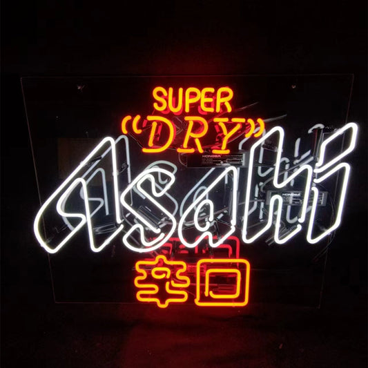 Super Dry Asahi 辛口 Beer Real Neon Sign