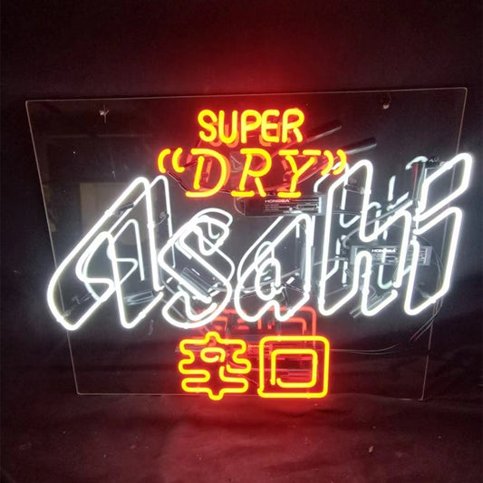 Super Dry Asahi 辛口 Beer Real Neon Sign