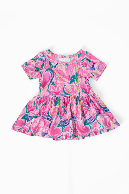 Sweetheart Scribbles S/S Twirl Bodysuit