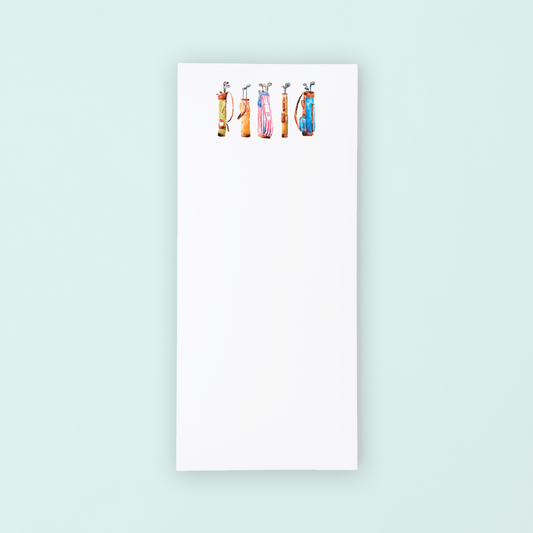 Golf Bags  Lists Pad