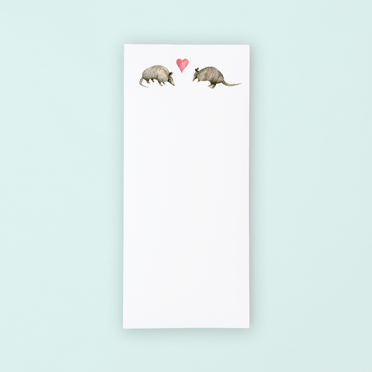 Valentine Armadillos  Lists Pad