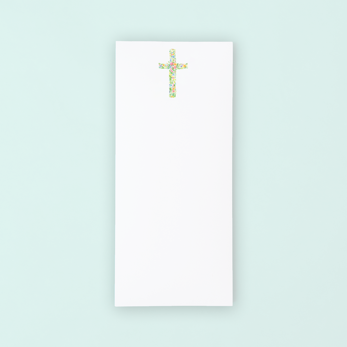 Floral Cross Lists Pad