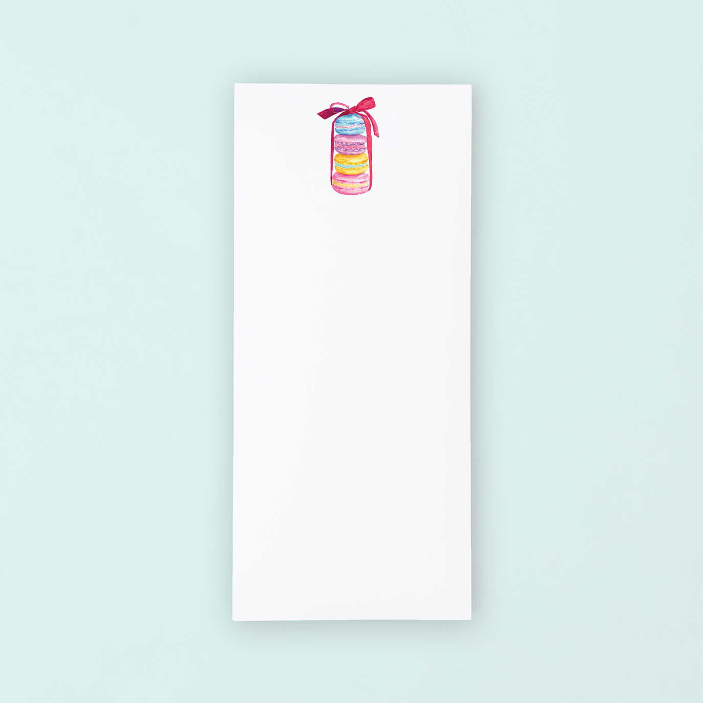 Macarons With Ribbon Lists Pad