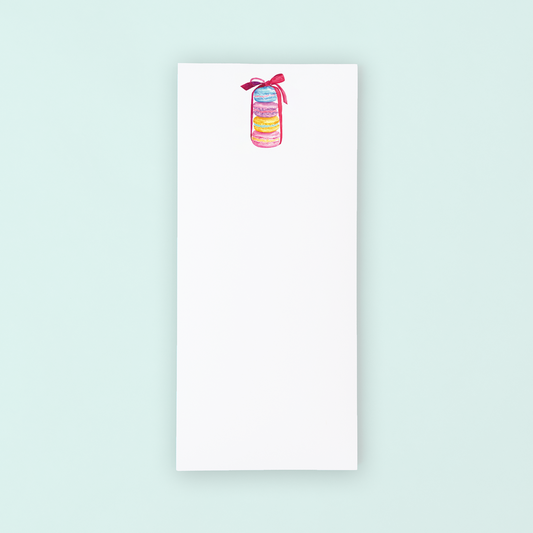Macarons With Ribbon Lists Pad