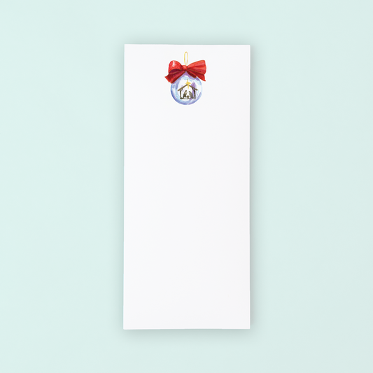 Nativity Ornament Lists Pad