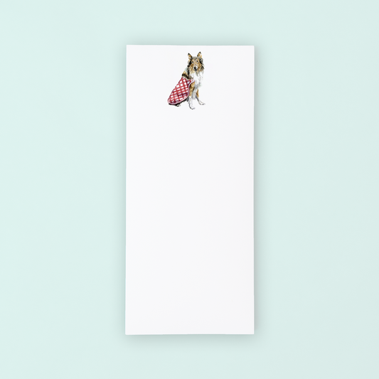 Rough Collie Lists Pad