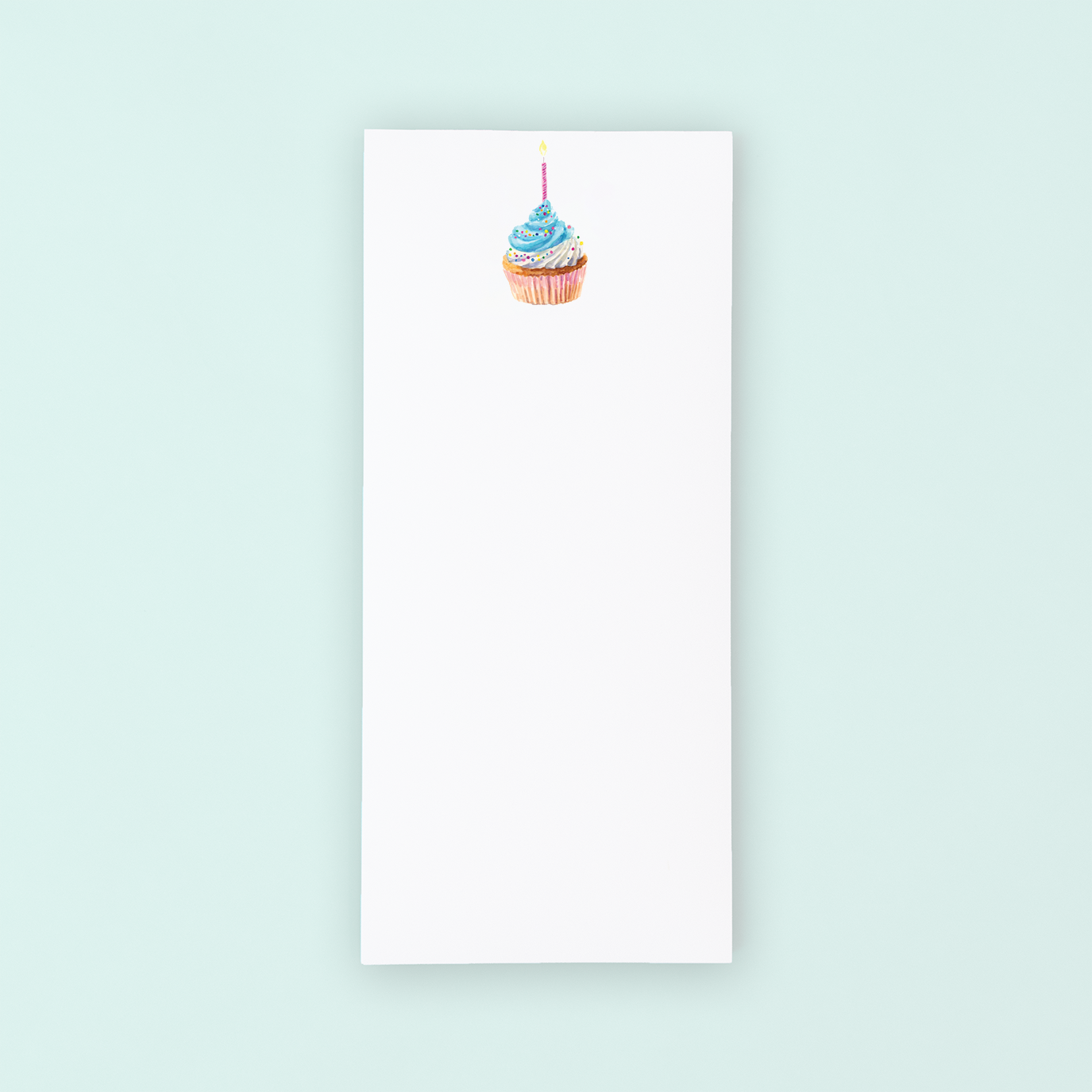 Birthday Cupcake Lists Pad