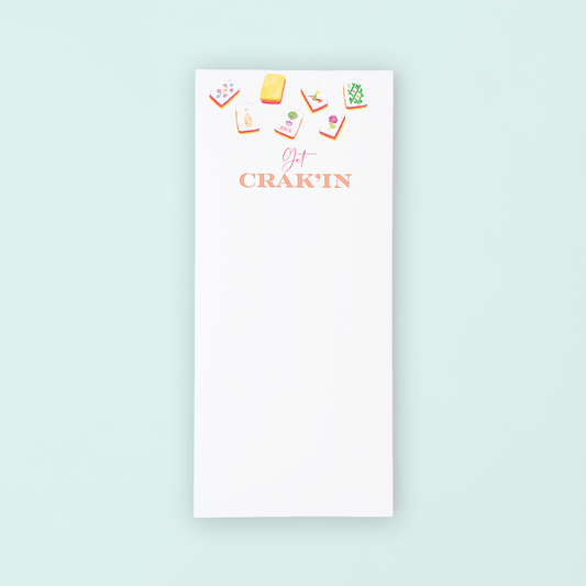 Sunset Mahjong Tiles "Get Crak'in" Listpad