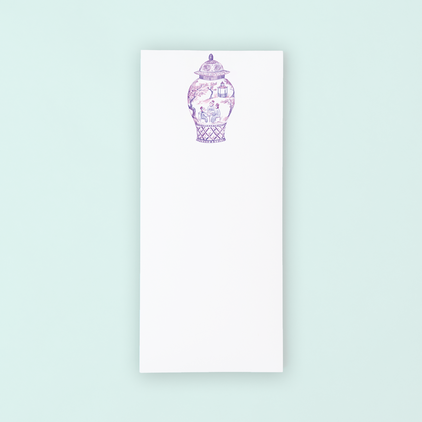 Purple Mahjong Ginger Jar Listpad