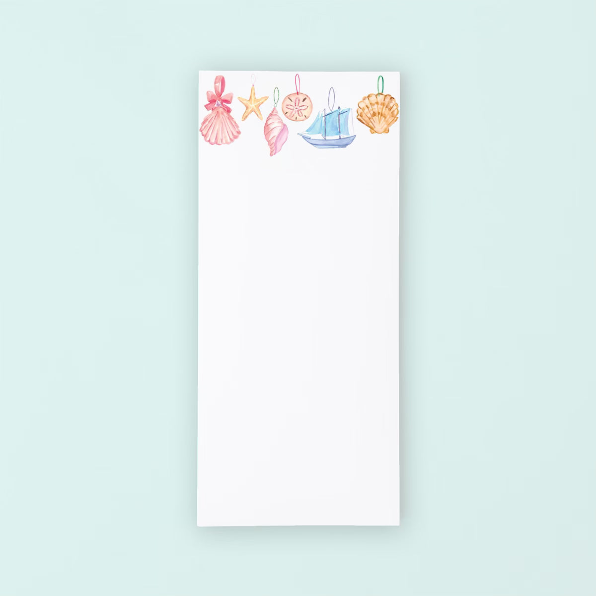 Seashell Ornaments List Pad