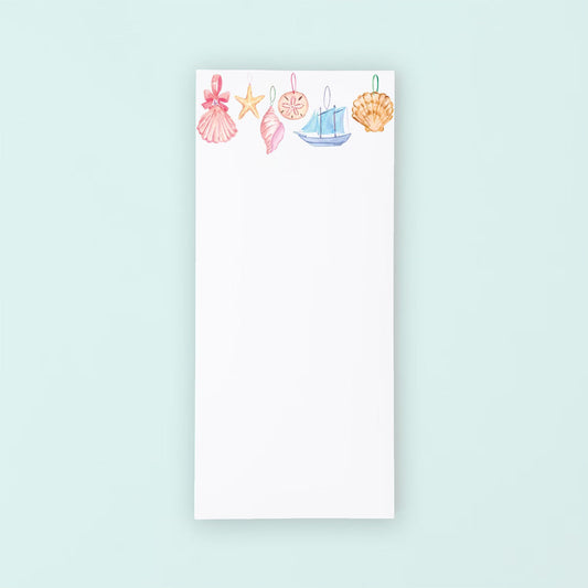 Seashell Ornaments List Pad
